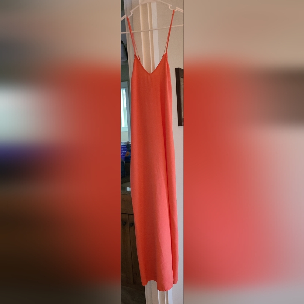 Old Navy Vibrant Coral Maxi Dress